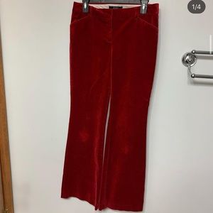Victoria’s Secret Red Velvet Flare Dress Pant